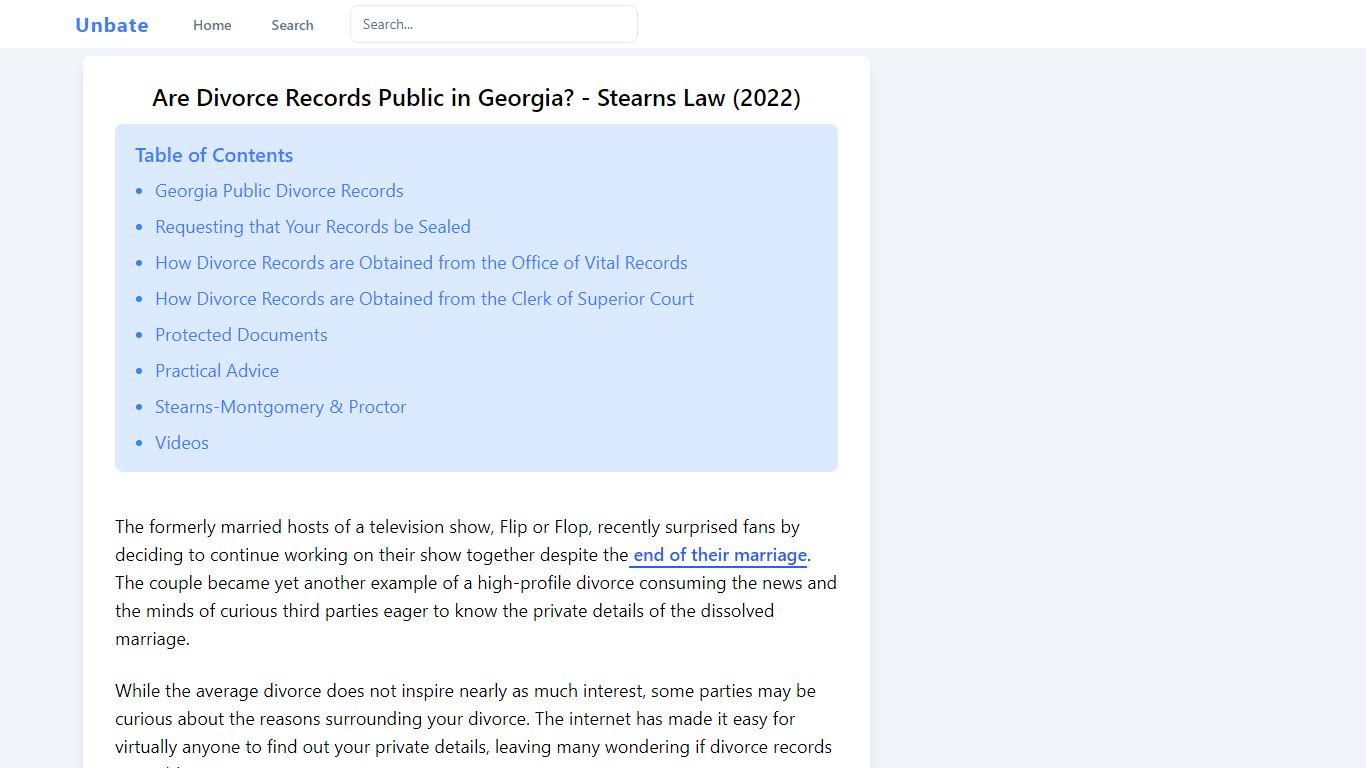 Are Divorce Records Public in Georgia? - Stearns Law (2022)